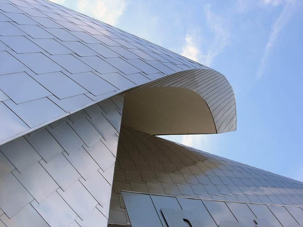 Detail of the Weatherhead School of Management Peter B. Lewis Building