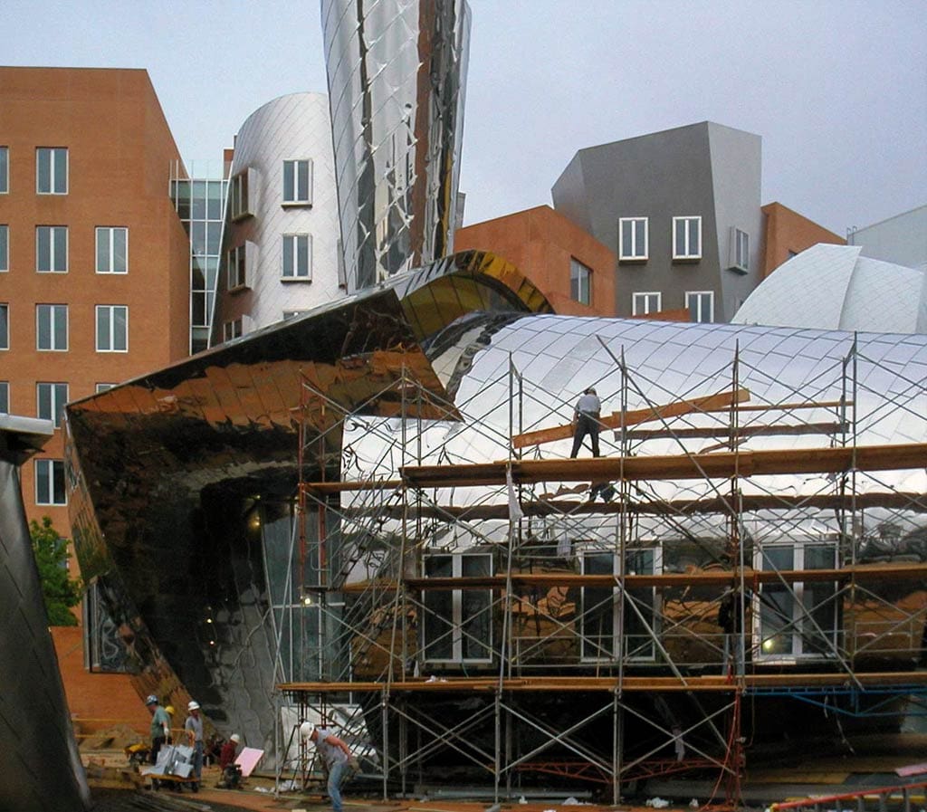 Vista building at MIT Stata Center during construction.