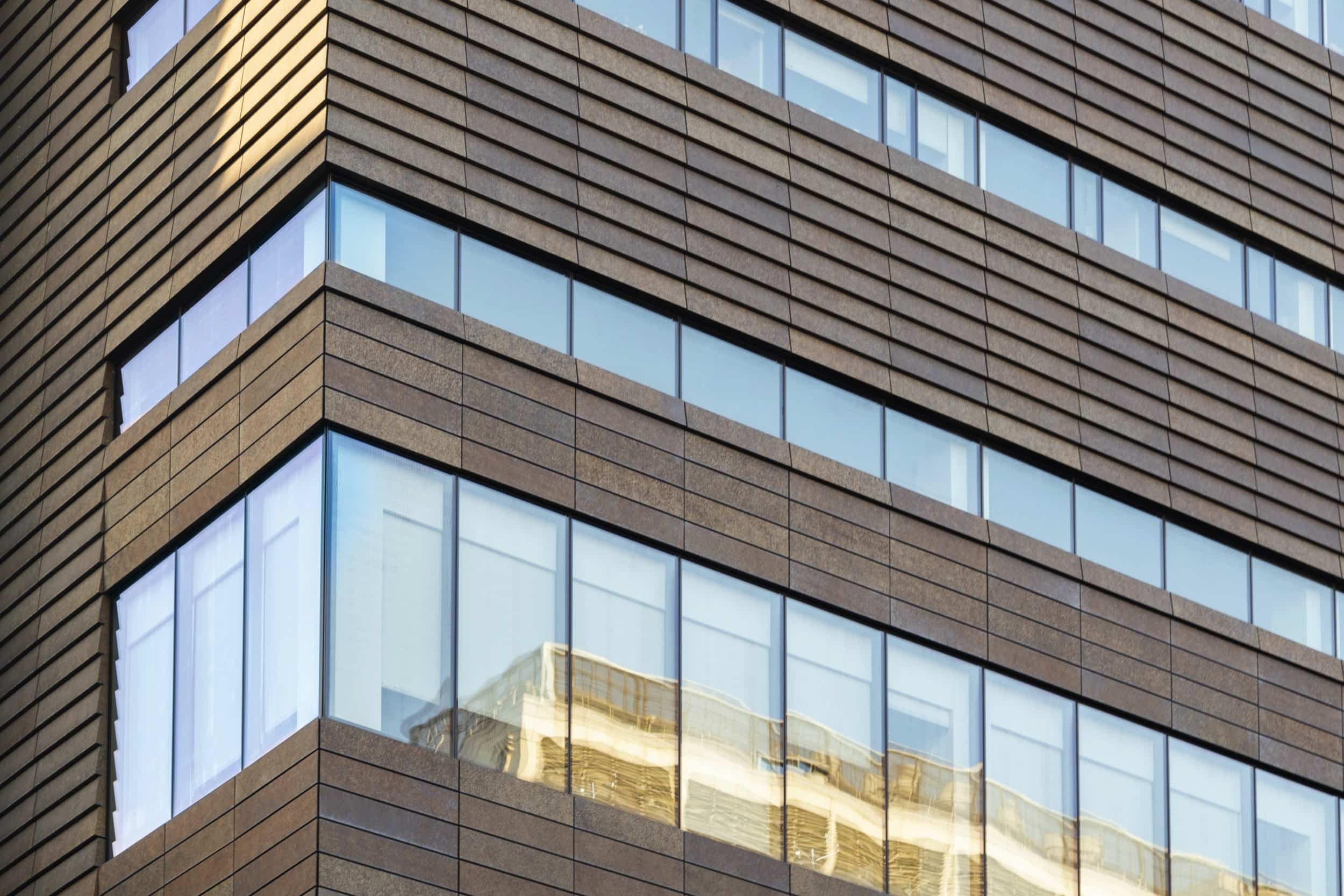 Barnard College Exterior Facade, featuring Baroque Zinc shingles.