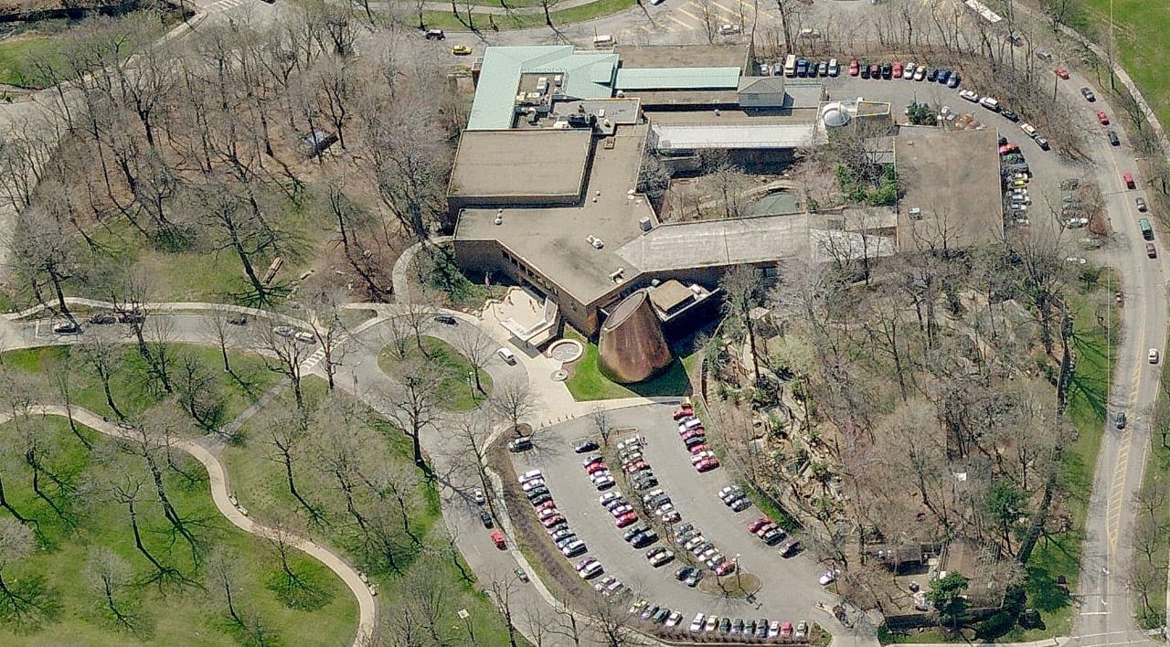 Aerial view of the Shafran Planetarium