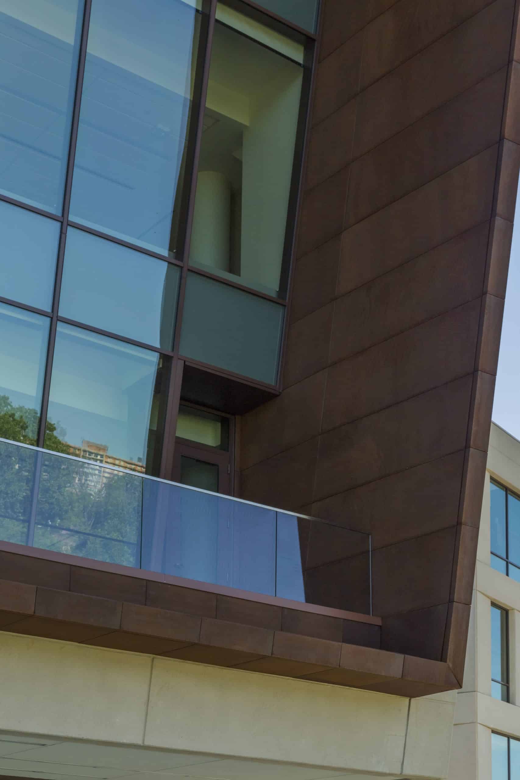 Detail of the Solanum Steel Balcony at Capitol Federal Hall