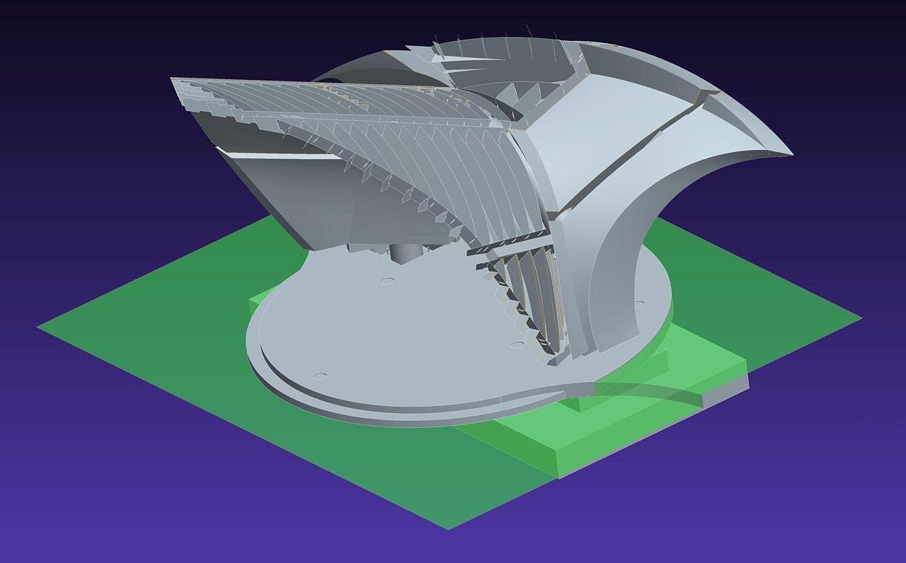 Digital model for the Town Park Pavilion and Bandshell by John Medwedeff