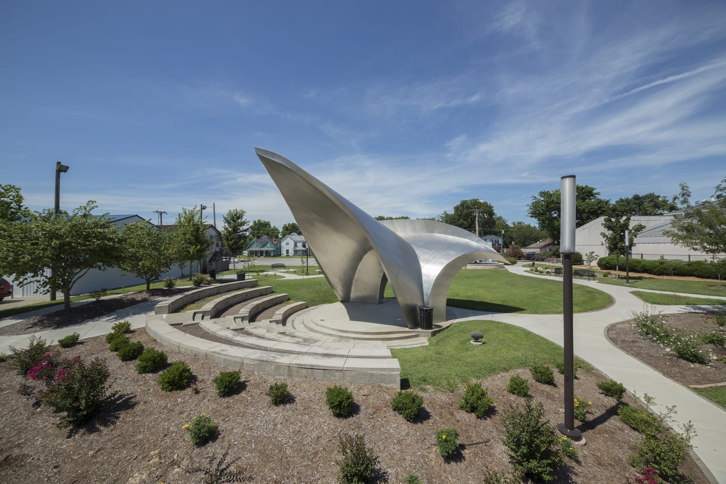 Murphysboro Town Park Pavilion and Bandshell by John Medwedeff