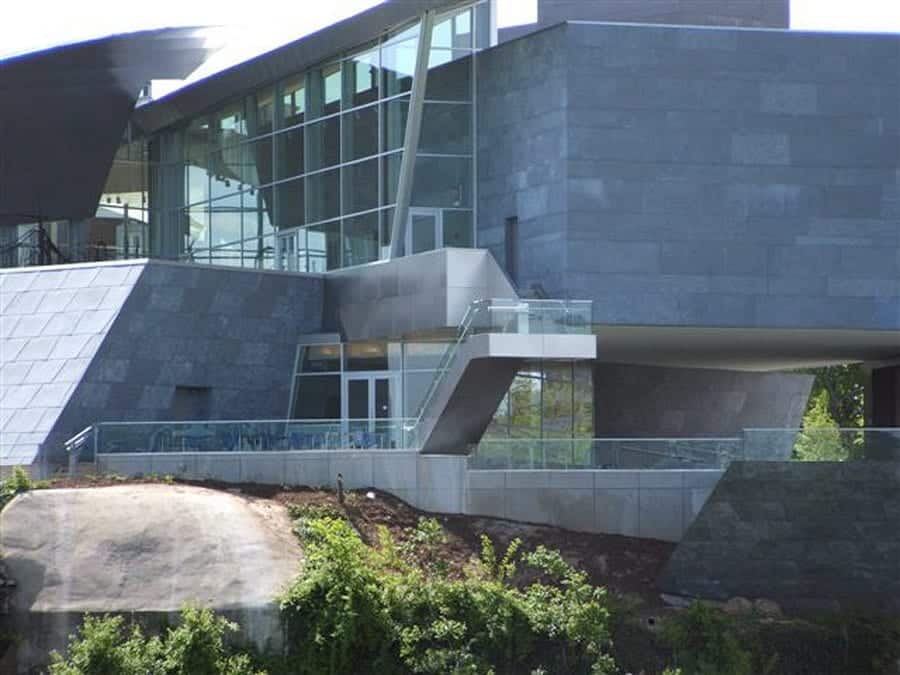 Stainless steel and Zinc surfaces visible from the Tennessee River bluff.