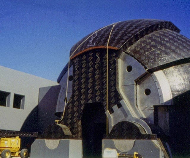 Oakley Headquarters entrance during construction.