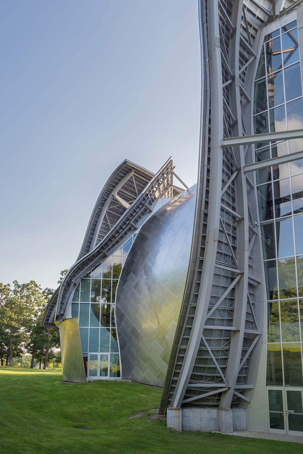 Photographs of the Fisher Center at Bard College.