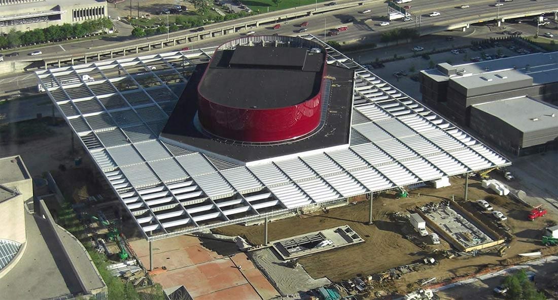 Winspear Opera House aerial photograph