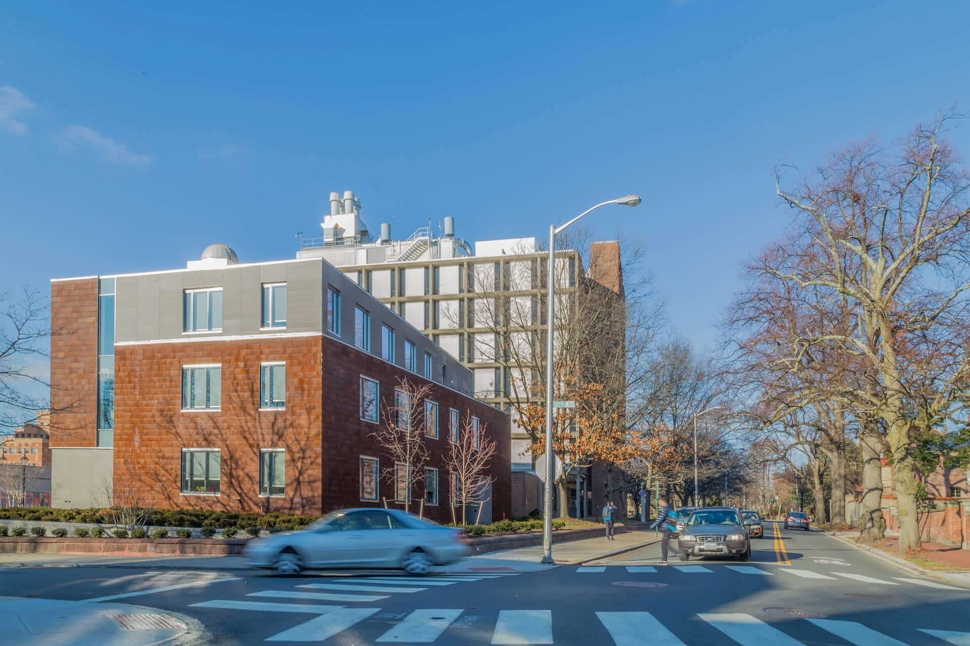 Brown University Applied Math Building, clad in Zahner Solanum Weathering Steel.