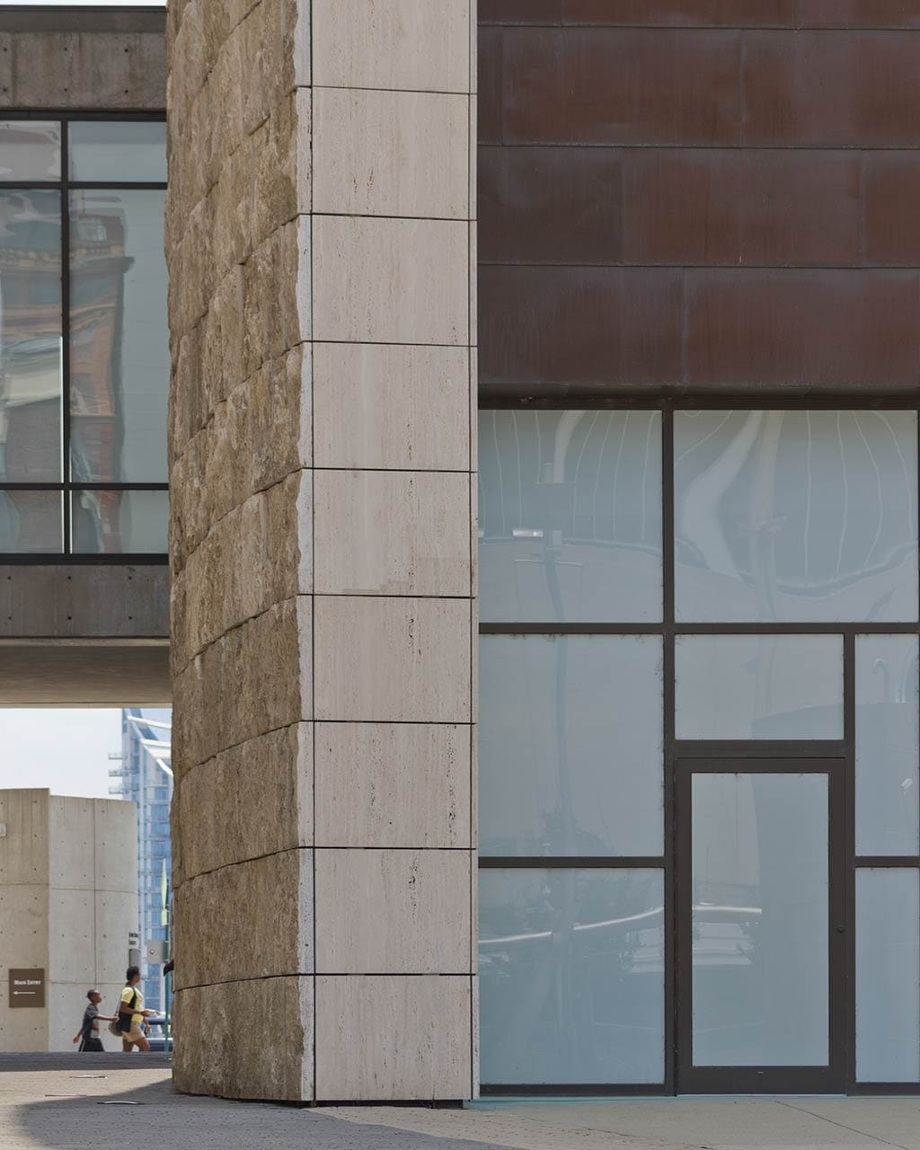 Detail of the National Underground Railroad Freedom Center.