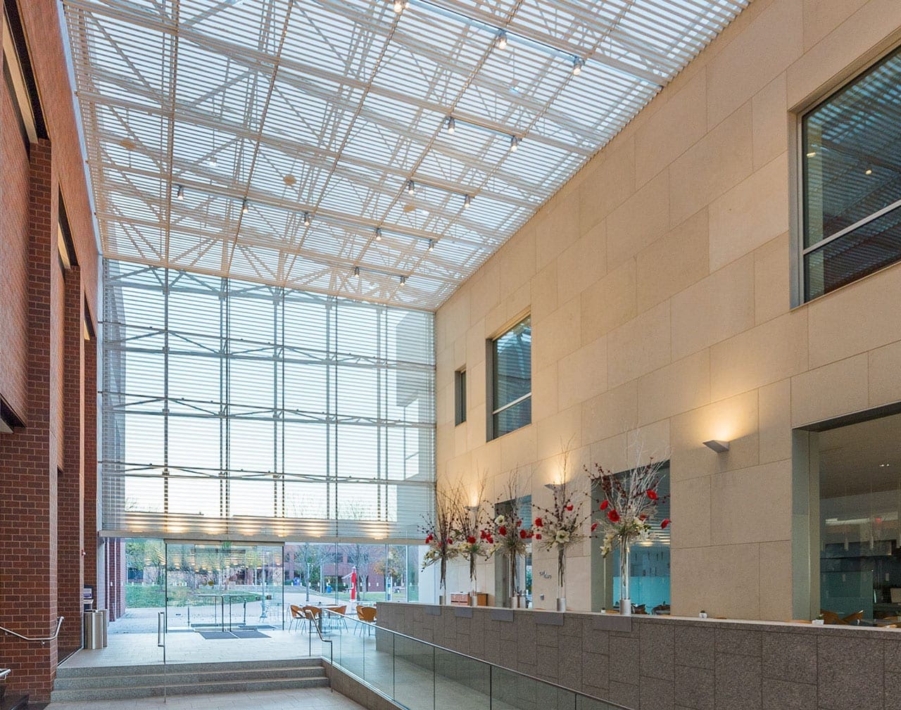 Interior metalwork for the Nerman Museum of Contemporary Art.