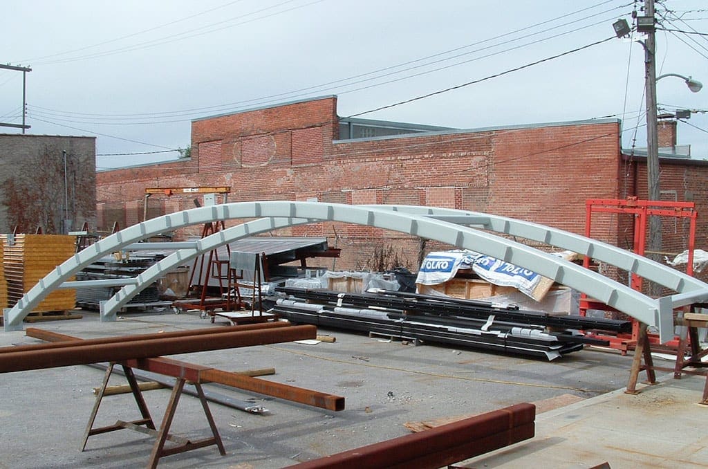 View of Treasure Island's pipe understructure.