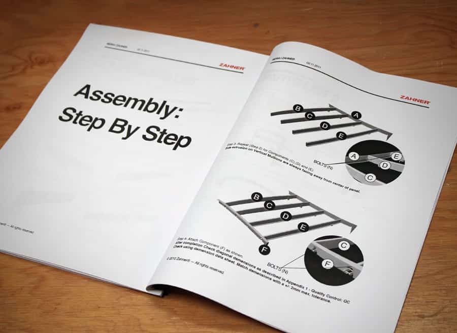 Photograph of the paper version of the Export ZEPPS™ Manual for Sidra.