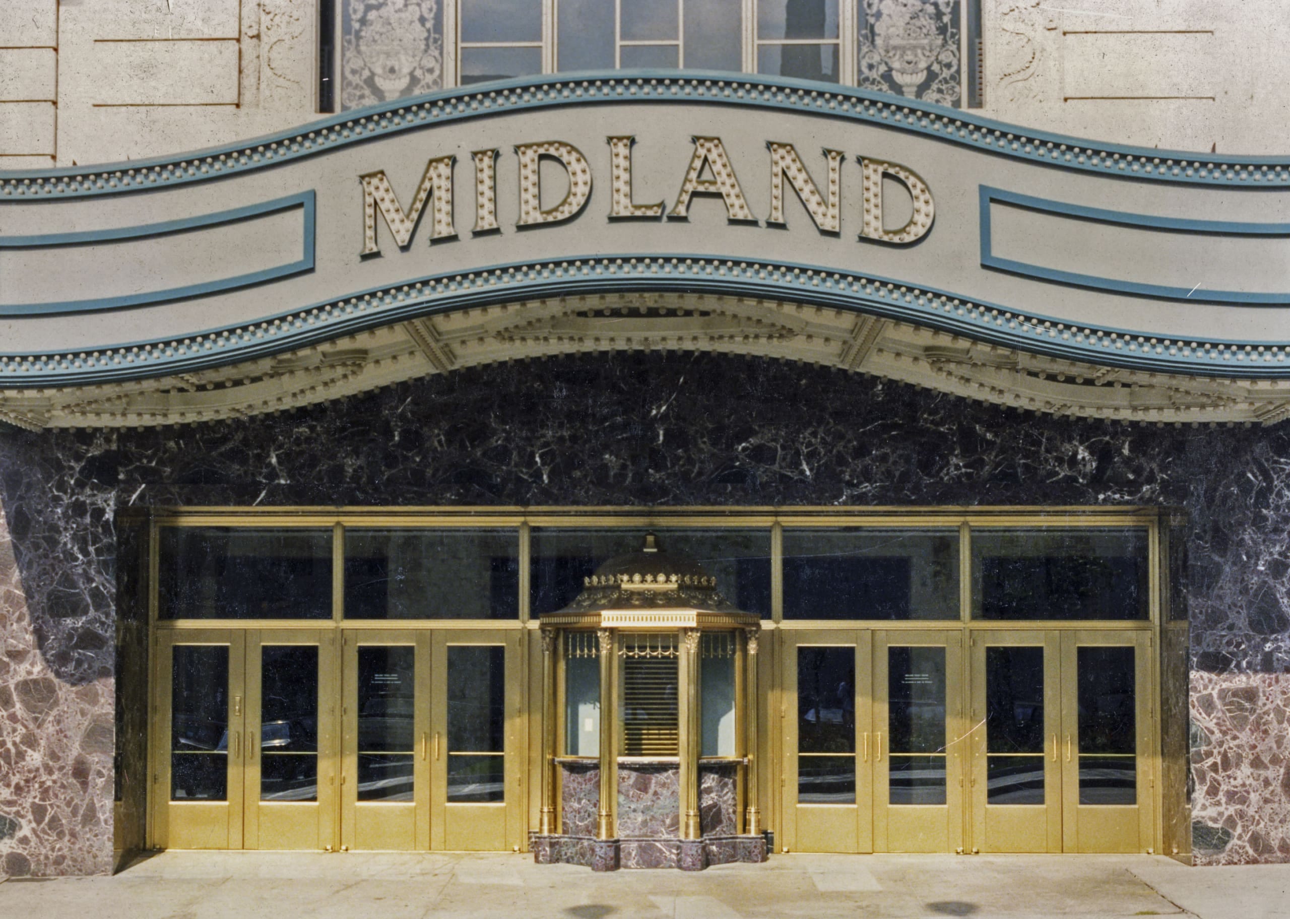 Restored Midland Theatre in the early 1990's.