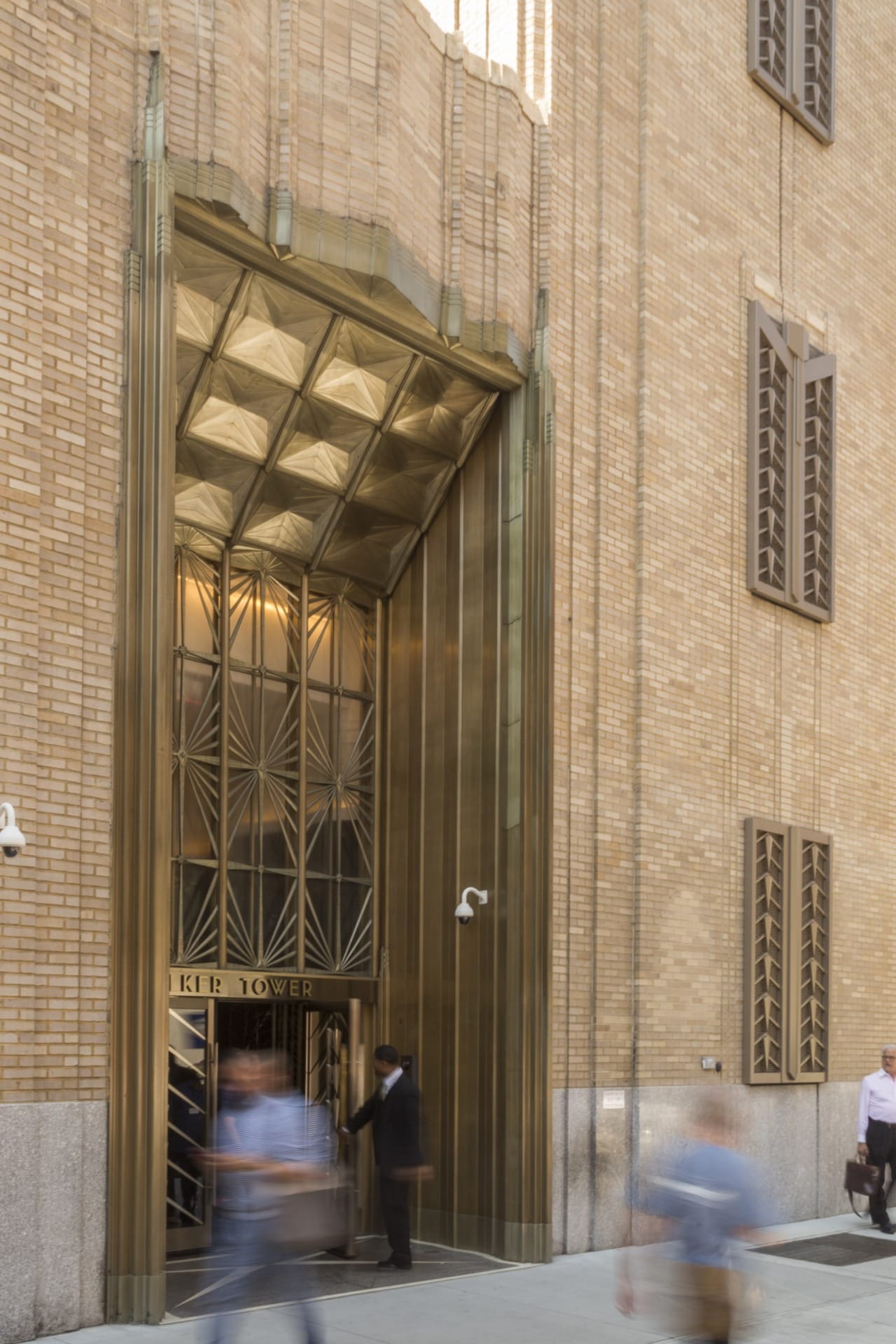 NORTH ENTRANCE FOR WALKER TOWER IN NEW YORK CITY.