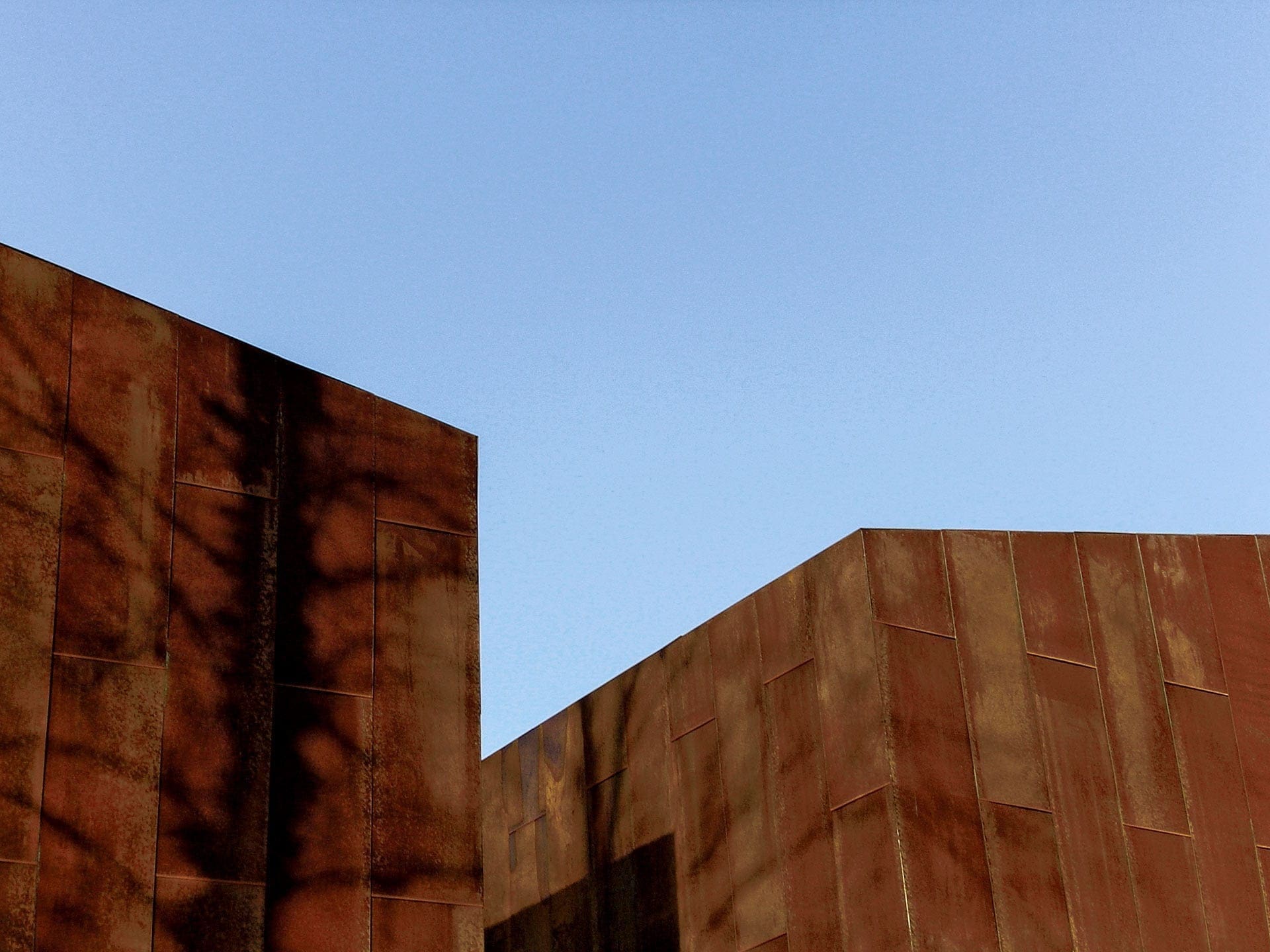 Solanum steel cladding the exterior of Arkansas House.